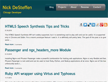 Tablet Screenshot of nickdesteffen.com